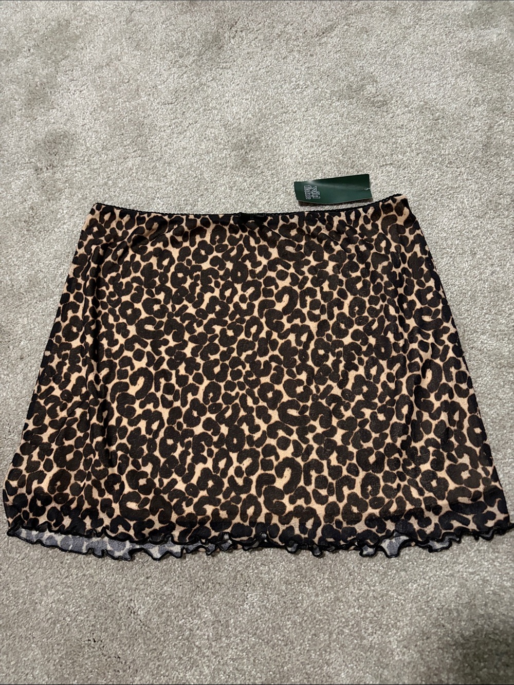 wild fable Leopard Print Mini Skirt - Brown & Black